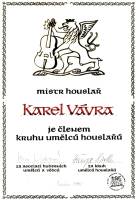 Certifikt – Karel Vvra